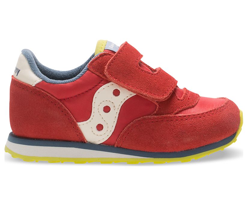 Gyerek Saucony Baby Jazz Hook & Loop Tornacipő Piros Kék Világos Zöld | HU 806DFM